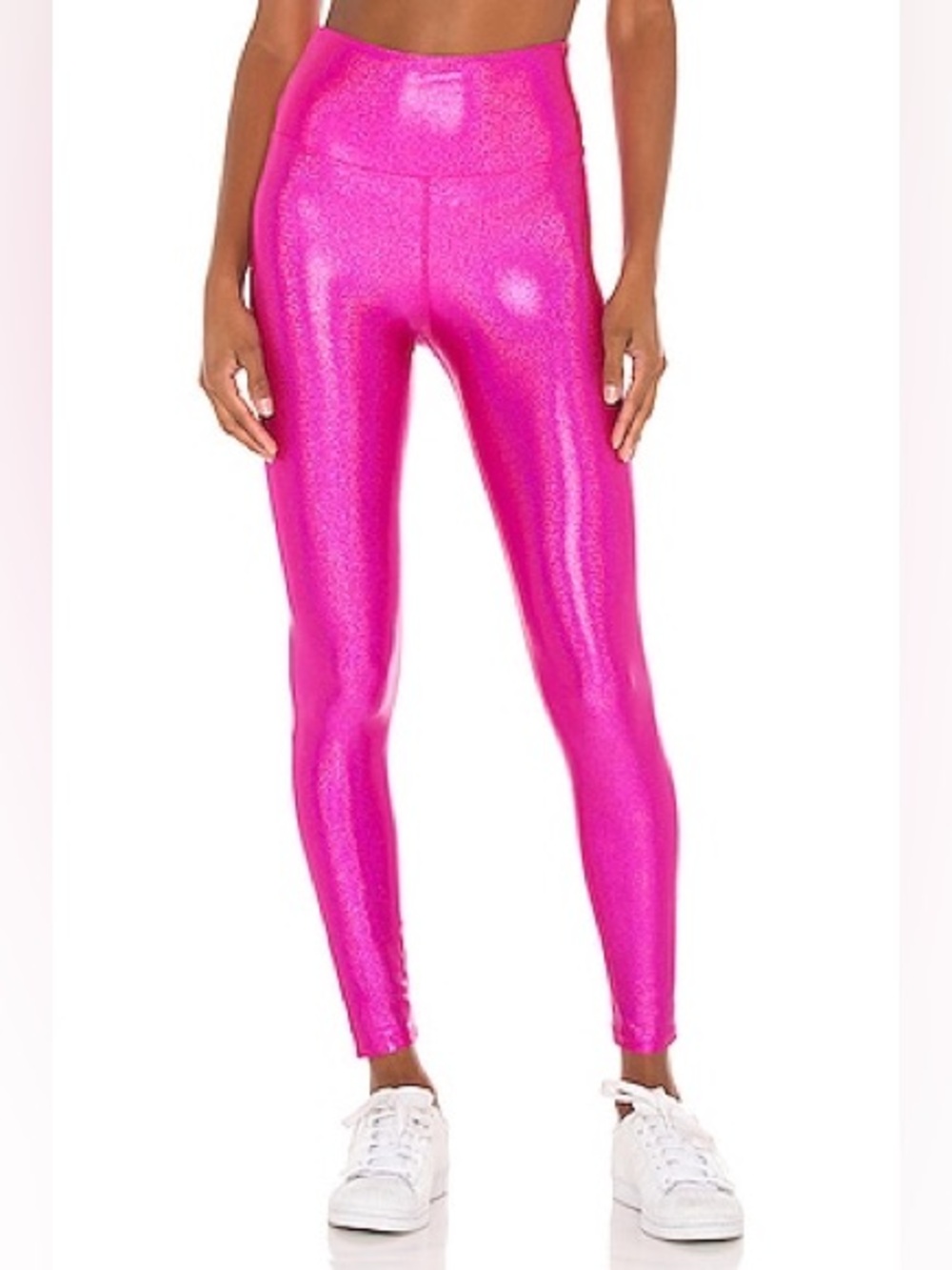 Beach Riot x Revolve Hologram Shine Leggings in Hot Pink